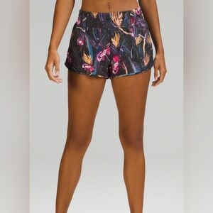 Lululemon, Hotty Hot HR Short 2.5" *Lined, Color: Veiled Floral Black Mu, Sz: 10